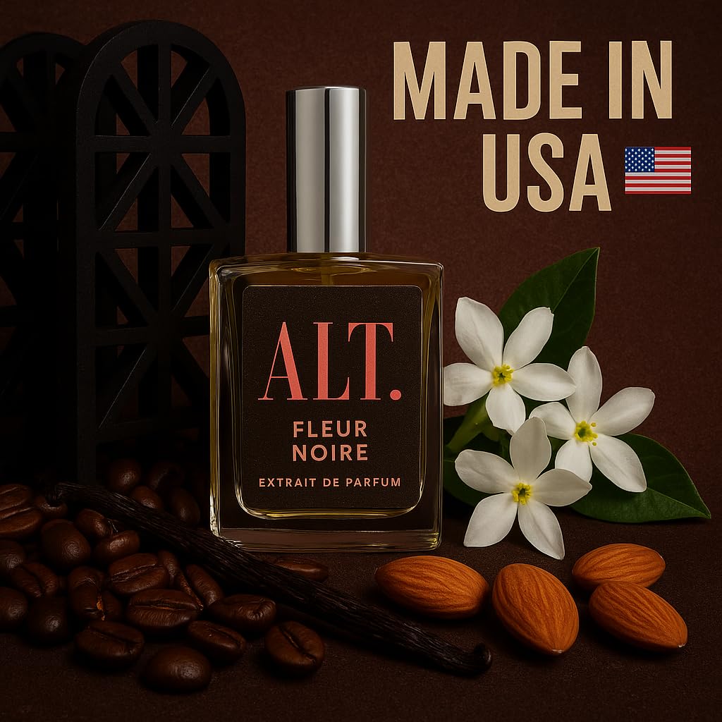 ALT. FRAGRANCES Fleur Noire 60ml – Inspired by Black Opium Parfum Extract, Long-Lasting Women’s Perfume