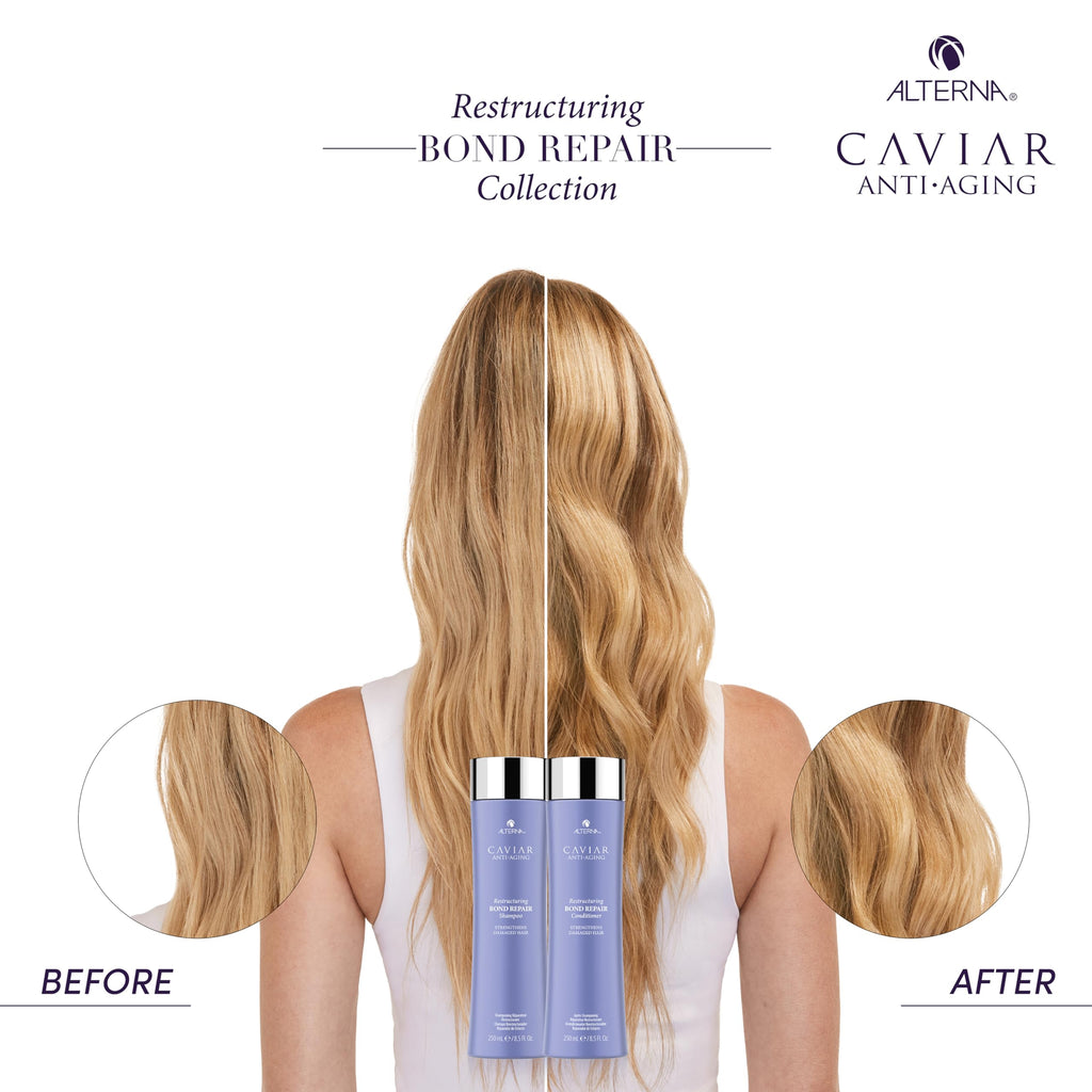 Alterna Caviar Bond Repair Shampoo & Conditioner Set – 8.5 oz Each (Pack of 2)