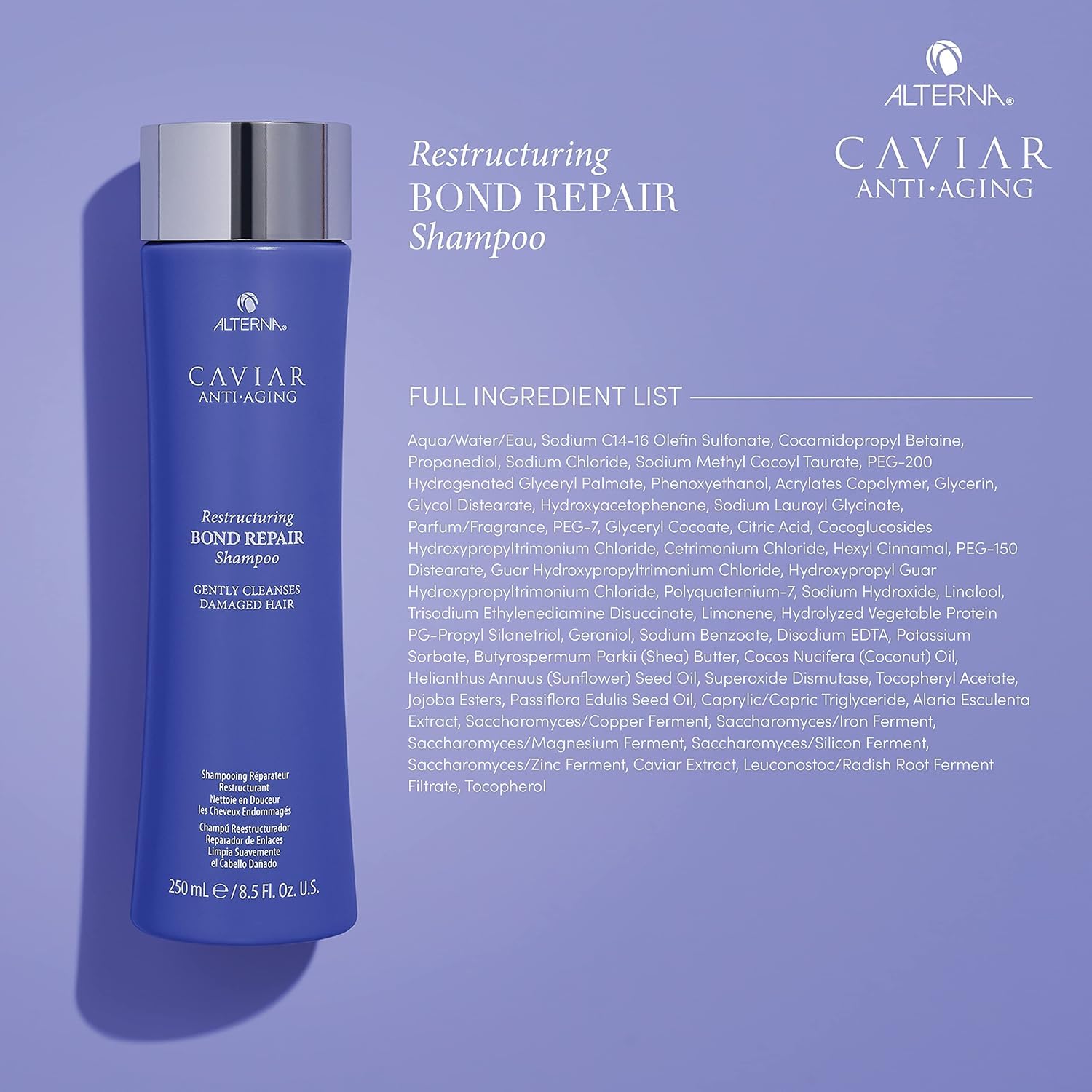 Alterna Caviar Anti-Aging Bond Repair Shampoo & Conditioner – 1.35 Fl Oz (Pack of 2)