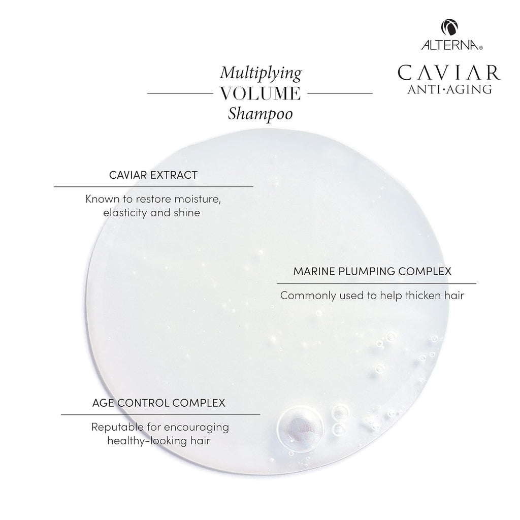 Alterna Caviar Anti-Aging Multiplying Volume Shampoo & Conditioner Set — Red Hair Shine & Volume