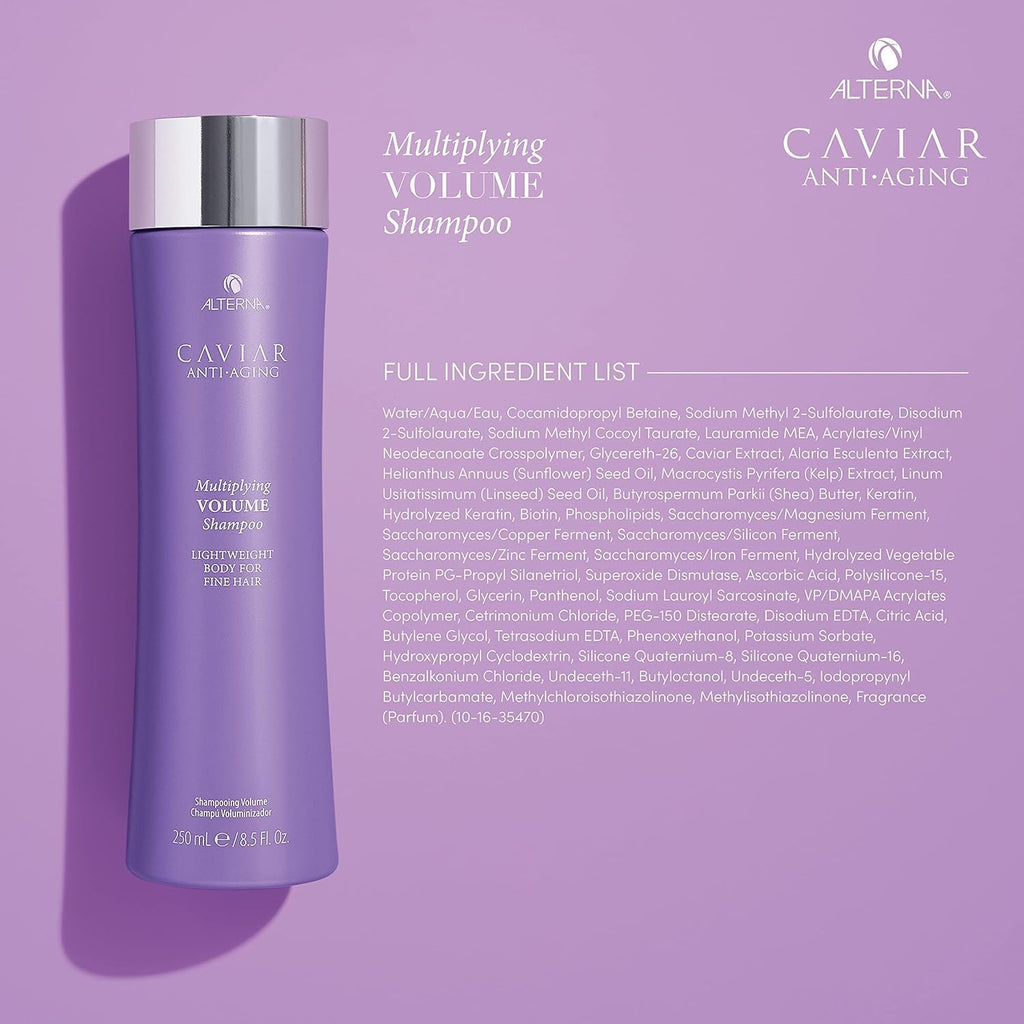 Alterna Caviar Anti-Aging Multiplying Volume Shampoo & Conditioner Set — Red Hair Shine & Volume
