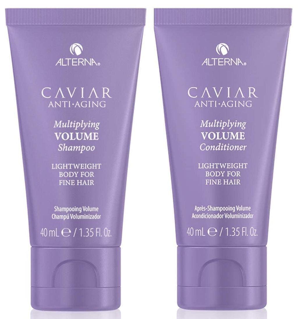 Alterna Caviar Anti-Aging Multiplying Volume Shampoo & Conditioner Set — Red Hair Shine & Volume