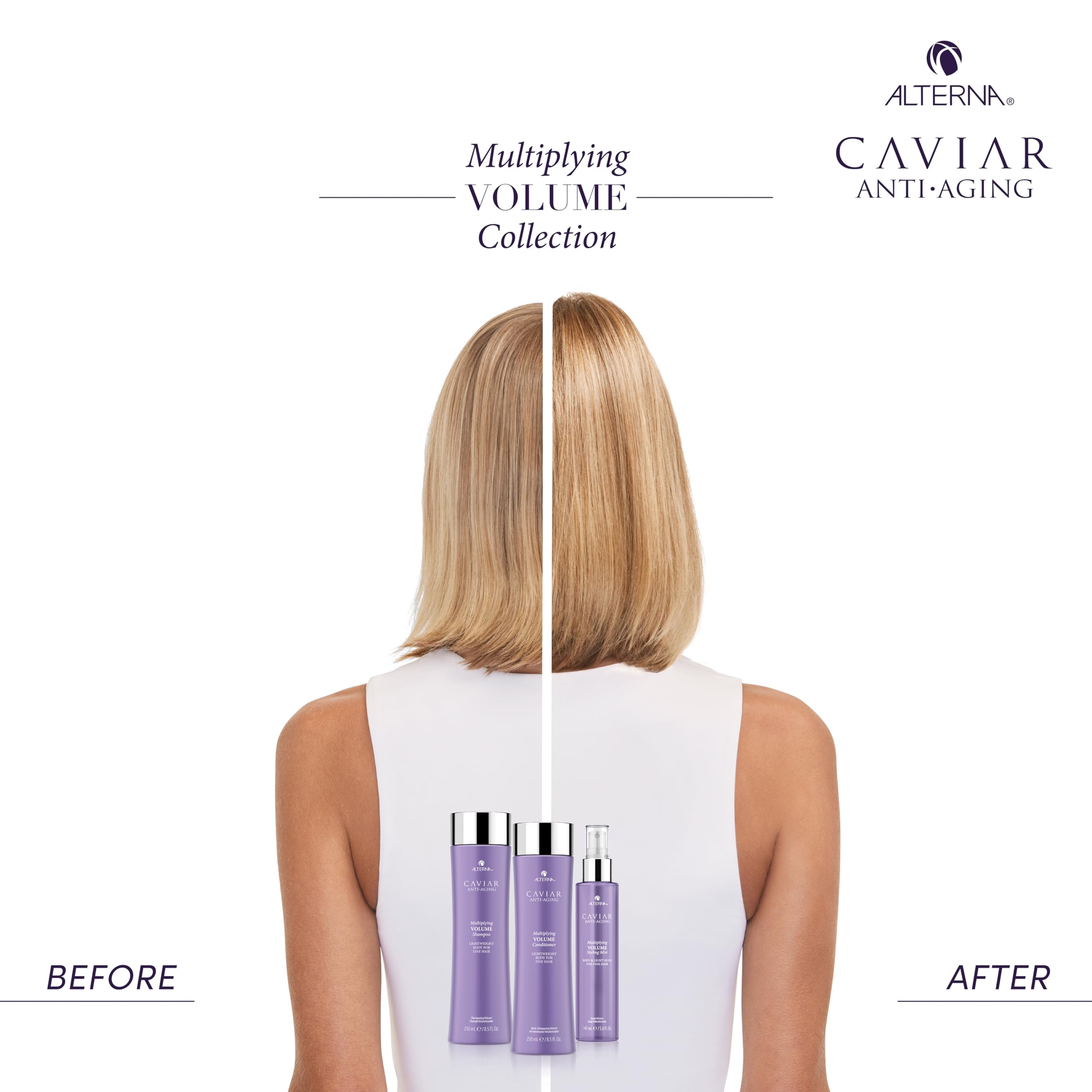 Alterna Caviar Anti-Aging Multiplying Volume Styling Mist, 5 fl oz – Instant Root-to-Tip Volume