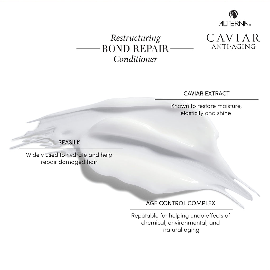 Alterna Caviar Bond Repair Shampoo & Conditioner Set – 8.5 oz Each (Pack of 2)