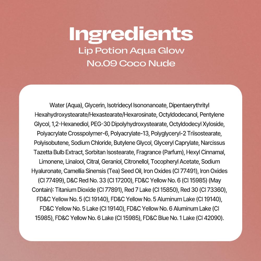 alternativestereo Lip Potion Aqua Glow No.9 Coco Milk – Hydrating, Non-Sticky Lip Gloss