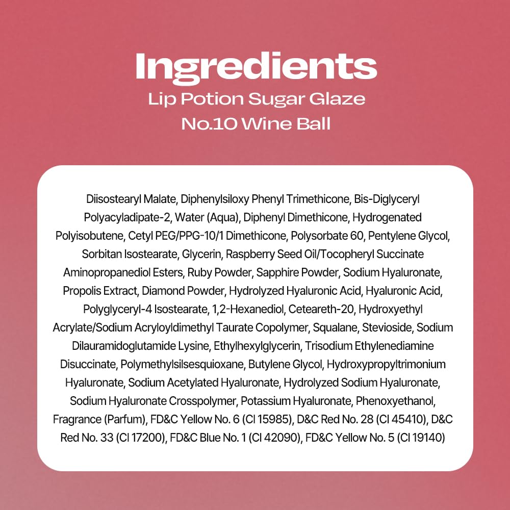 Alternativestereo Lip Potion Sugar Glaze Tint | K-Beauty High-Shine Lip Tint, Hydrating & Non-Sticky, 0.3 oz