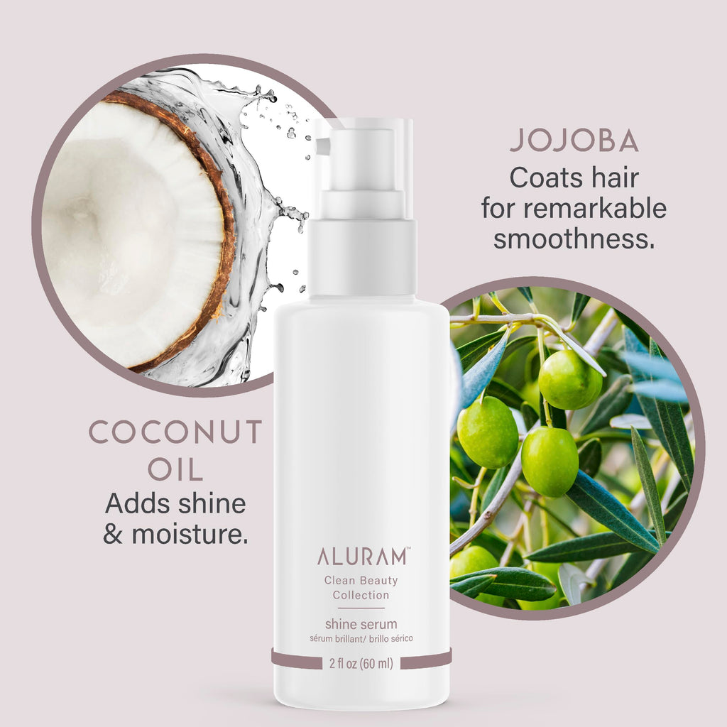 ALURAM Coconut Water Shine Serum – Frizz Elimination & Radiant Gloss for All Hair Types | 2 fl oz