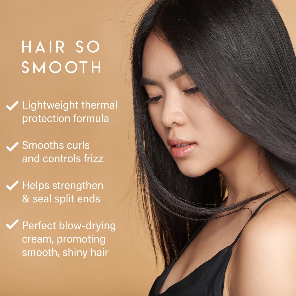 ALURAM Coconut Water Smoothing Cream - Frizz Control & Shine for All Hair Types (6 fl oz)