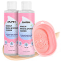 Alyfini Makeup Brush Cleaner Solution & Scrub Basin - 10.2 Fl Oz