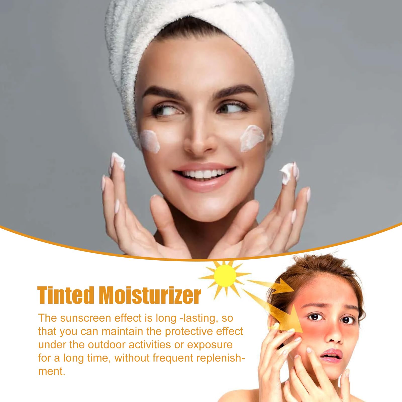 AMALIA Universal Tinted Moisturizer SPF 50+ PA+++ | Anti-Aging Foundation Cream 1.69 fl oz