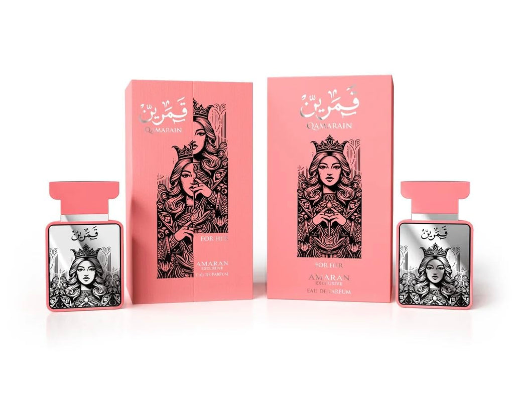 Qamarain for Her by Amaran Parfums – 3.4 oz EDP | Dubai Luxury Fragrance with Mango, Orange Blossom, Coconut & Vanilla