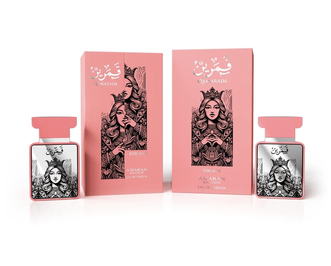 Qamarain for Her by Amaran Parfums – 3.4 oz EDP | Dubai Luxury Fragrance with Mango, Orange Blossom, Coconut & Vanilla