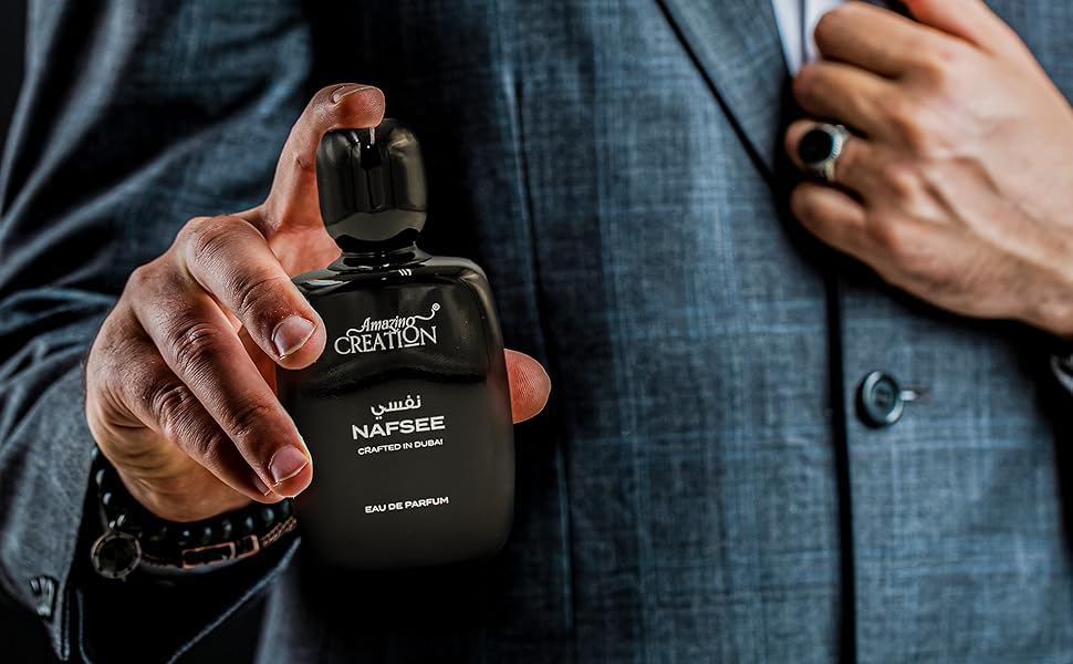 Amazing Creation Nafsee Eau de Parfum for Men – Woody Floral Aromatic 100ml