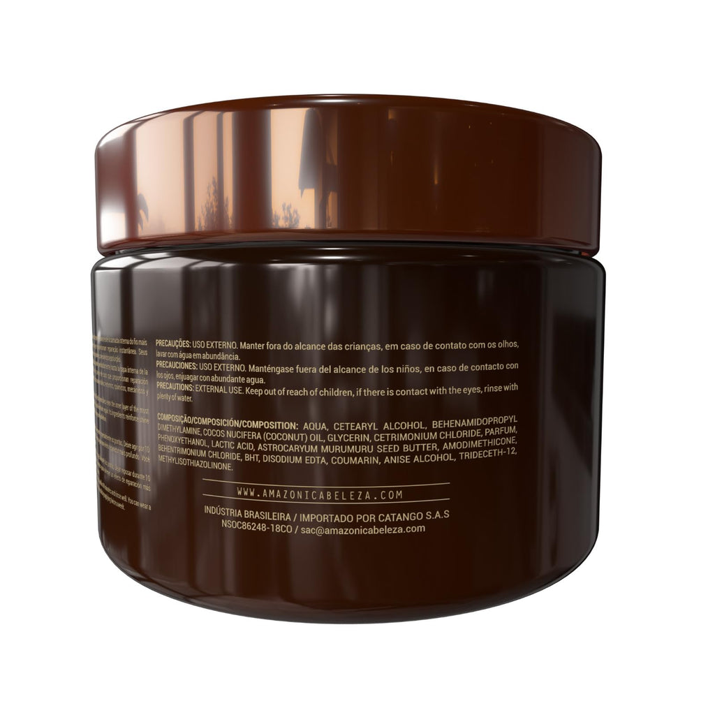 AMAZÓNICA BELEZA AMABELLE Coconut Hair Mask – Repairs Damaged Hair (10 oz) | Professional Line