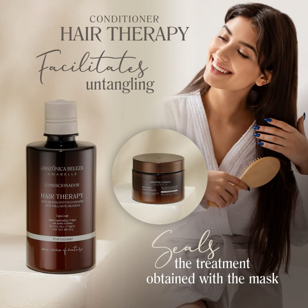 Amazonica Beleza Amabelle Hair Therapy Conditioner – Anti-Oiliness & Hair Loss Support (10 oz)