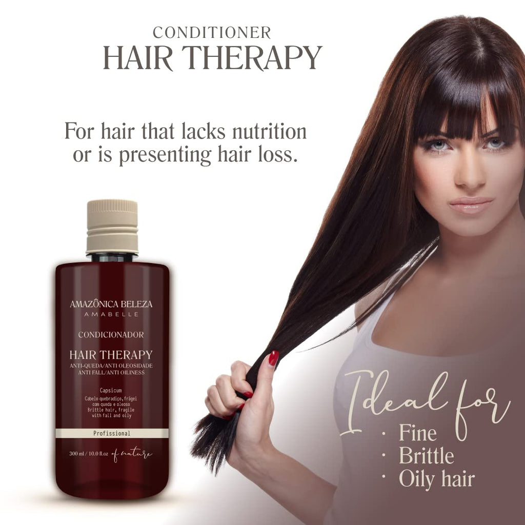 Amazonica Beleza Amabelle Hair Therapy Conditioner – Anti-Oiliness & Hair Loss Support (10 oz)