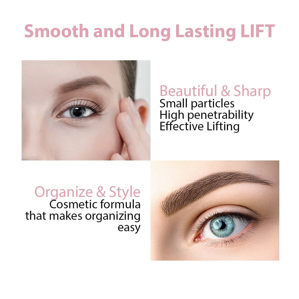 Amber Lash Curlerful 2-Step Brow Lamination Kit Step 1 & Step 2 20 ml Each for Lashes & Brows