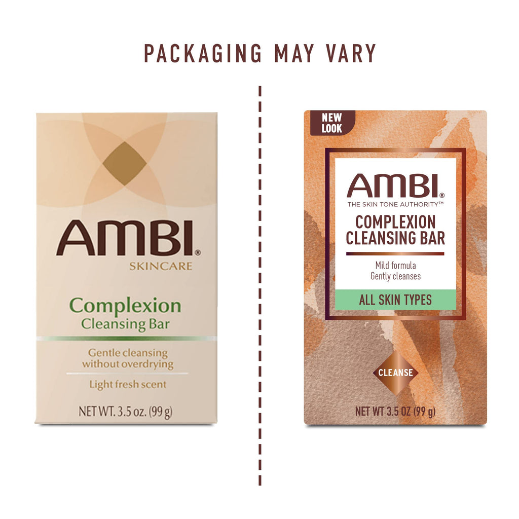 Ambi Complexion Cleansing Bar Soap – Pack of 10 (3.5 oz each) | Gentle, Hydrating Cleanser
