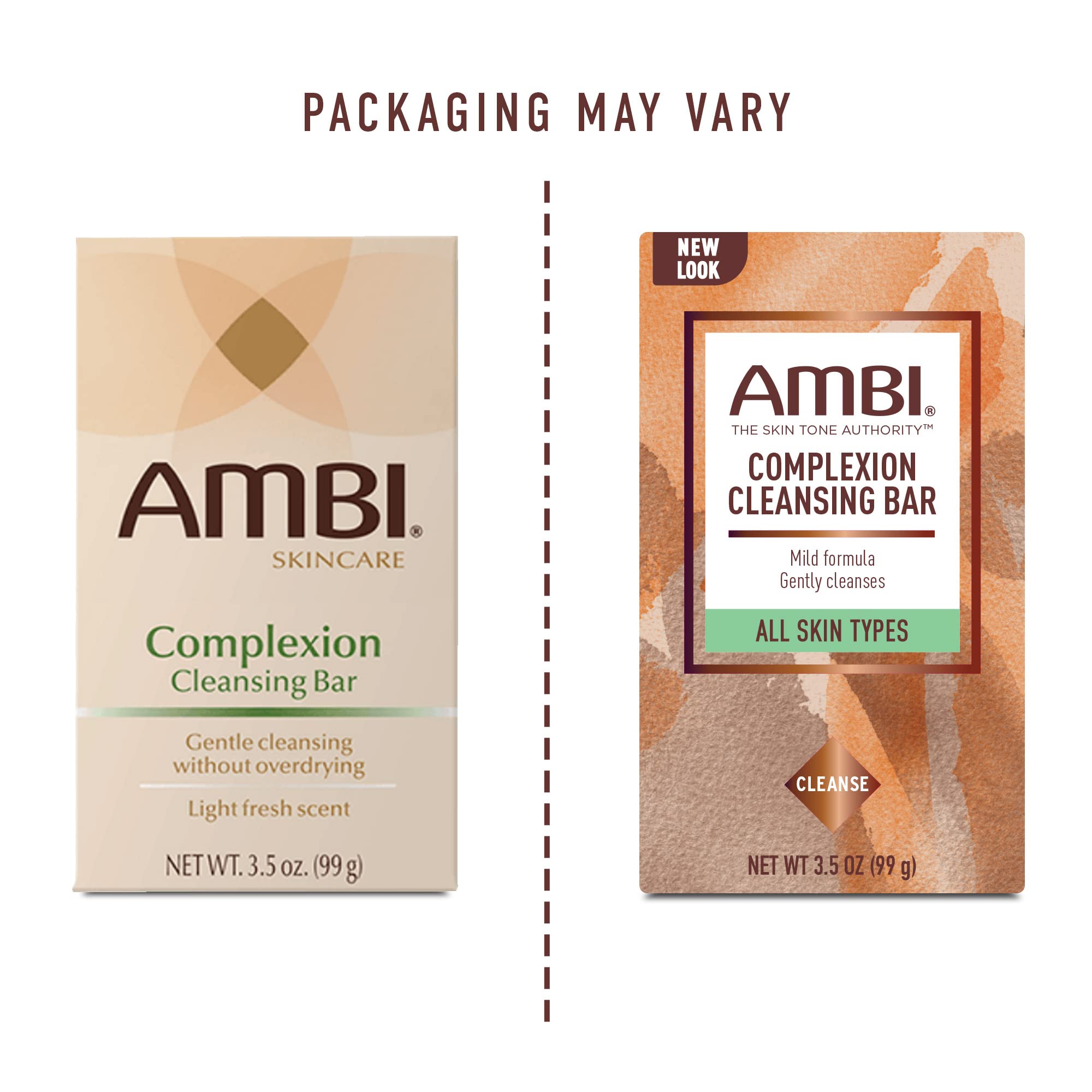 Ambi Complexion Cleansing Bar Soap – Pack of 10 (3.5 oz each) | Gentle, Hydrating Cleanser