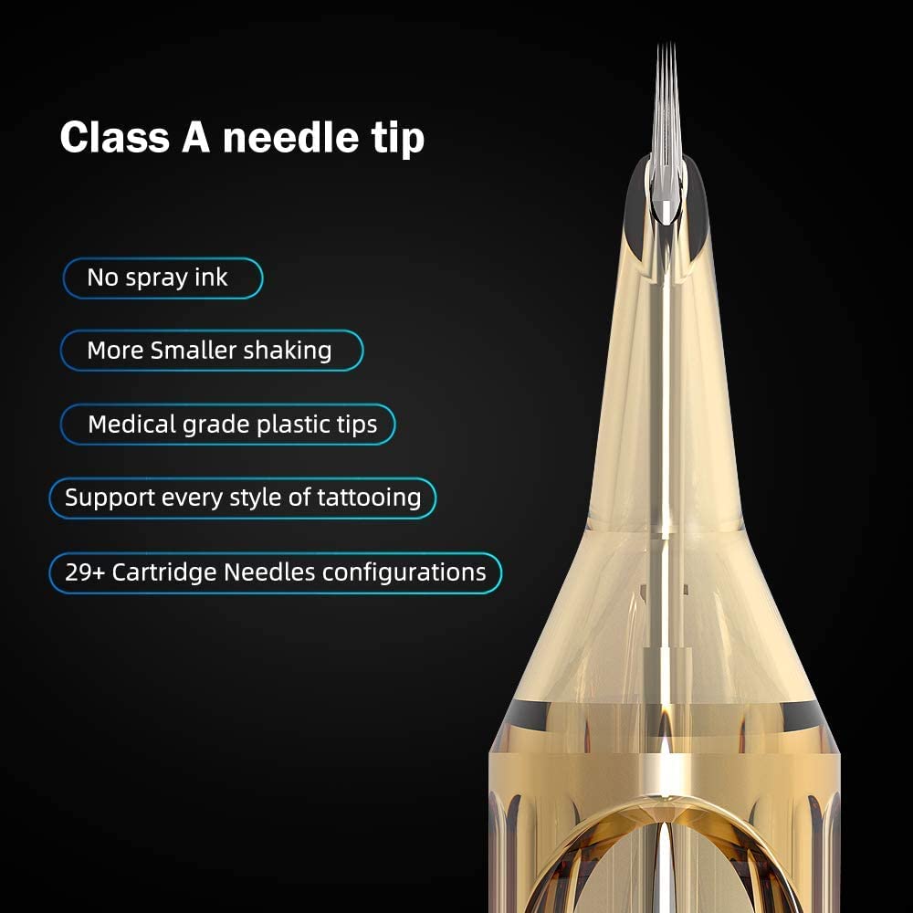Ambition Premium #12 Standard 7RM Tattoo Cartridges - 50 Pcs