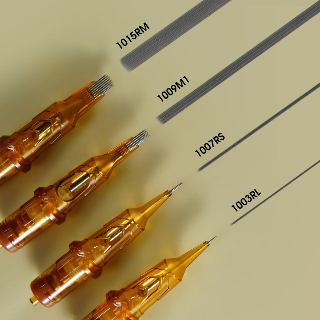 Ambition Glory Tattoo Cartridges #12 Standard 9RM Curved Magnum – 20pcs, 0.35mm for Rotary Machines