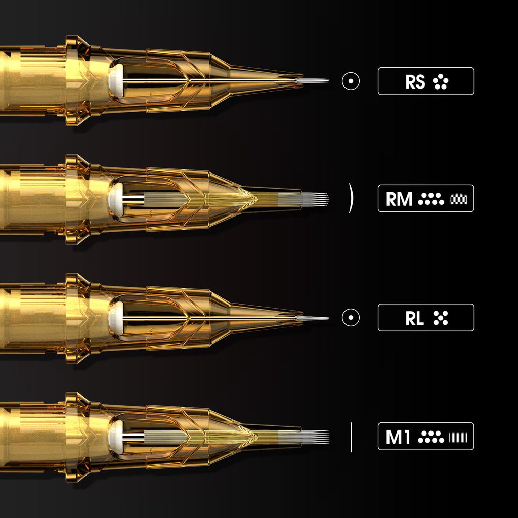 Ambition Glory Tattoo Cartridges #12 Standard 9RM Curved Magnum – 20pcs, 0.35mm for Rotary Machines