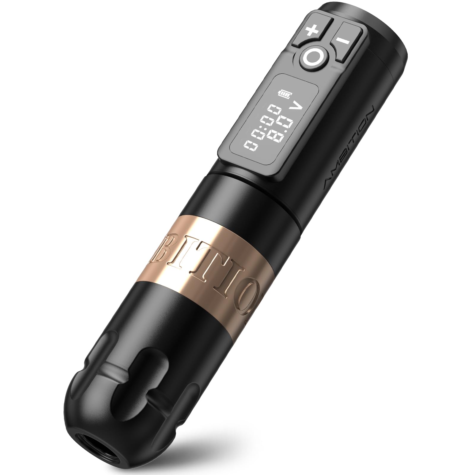 Ambition Soldier Rotary Battery Pen Tattoo Machine with 2400mAh Power, Japan Coreless Motor, Digital LED Display