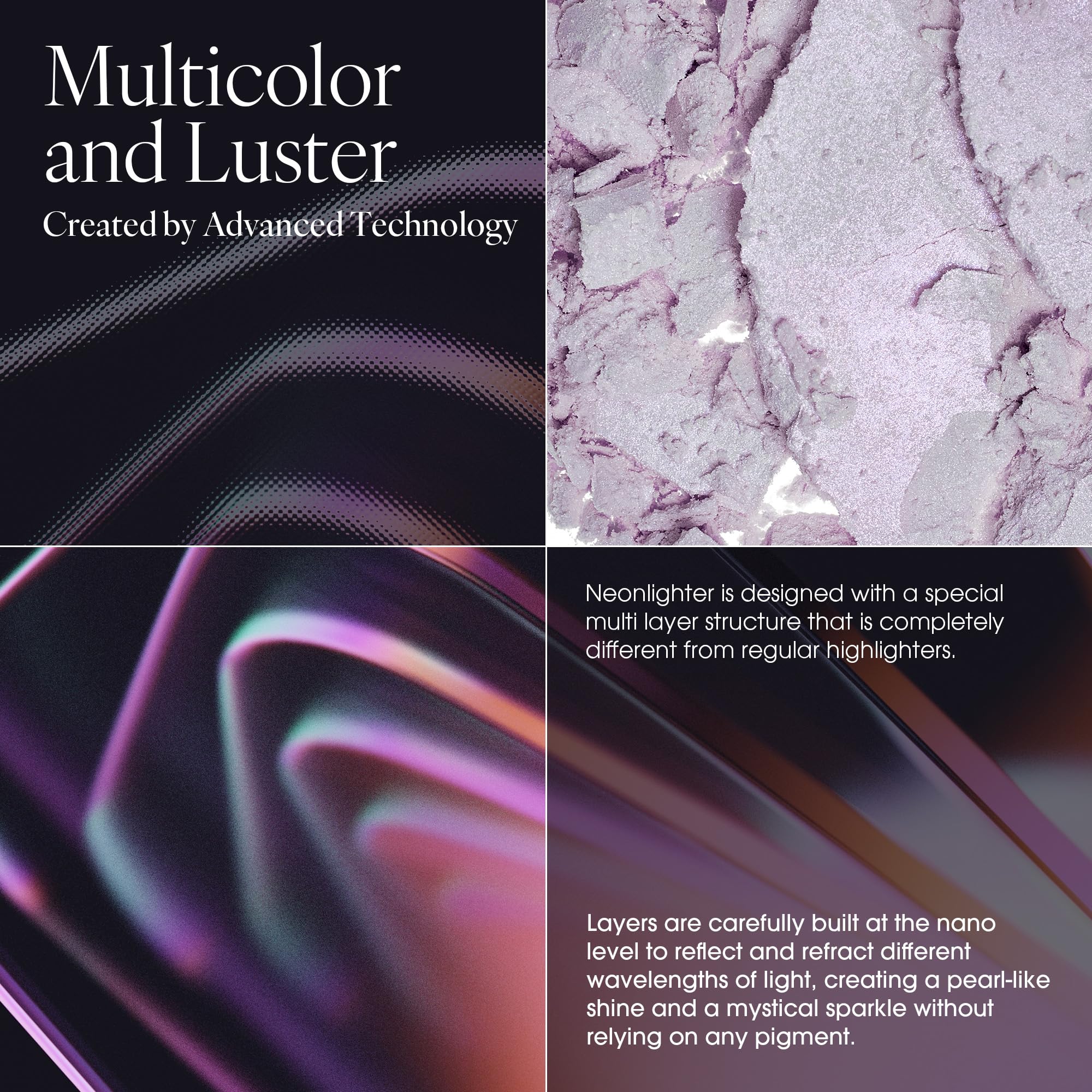 AmeliSeoul NEONLIGHTER 431 Opaline Pink Highlighter — Glassy Glow & Color-Shift Beam