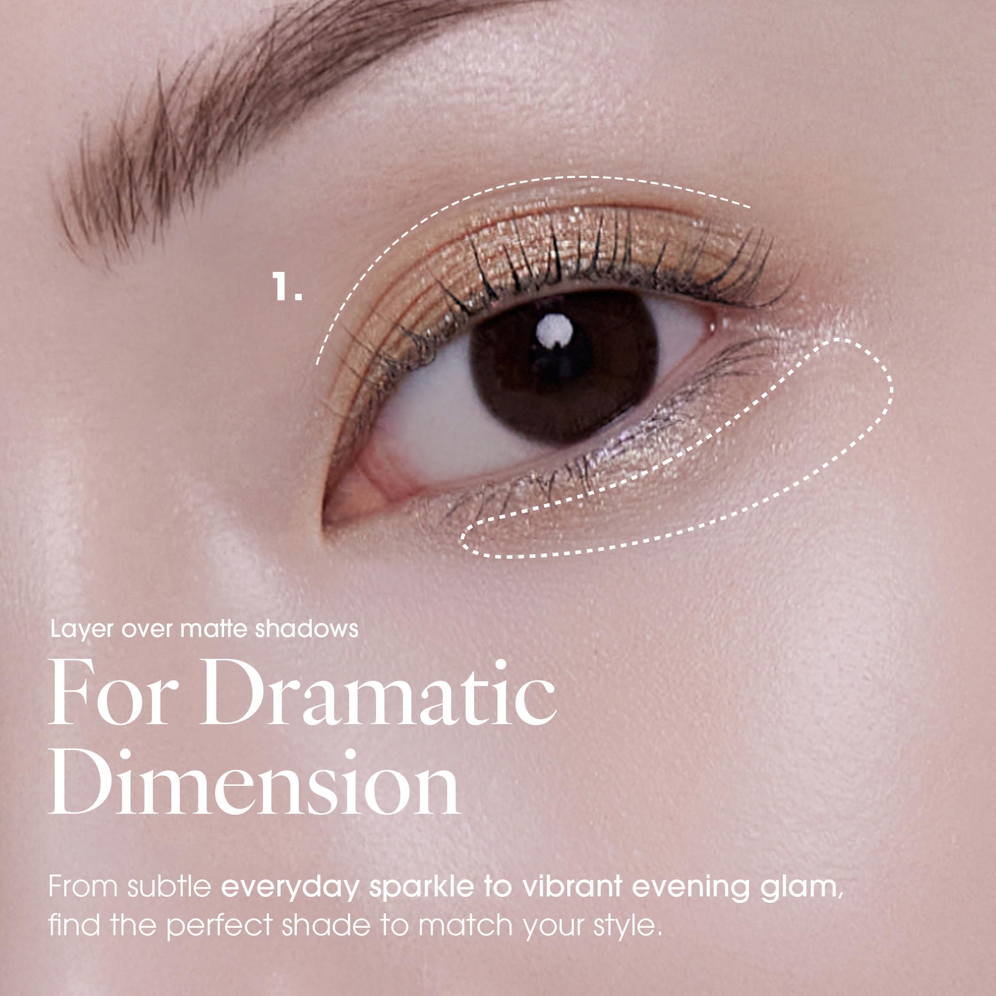 AmeliSeoul SPARKLE SPOT 507 Sugar Gold — High Shine Glitter for Eyes & Face