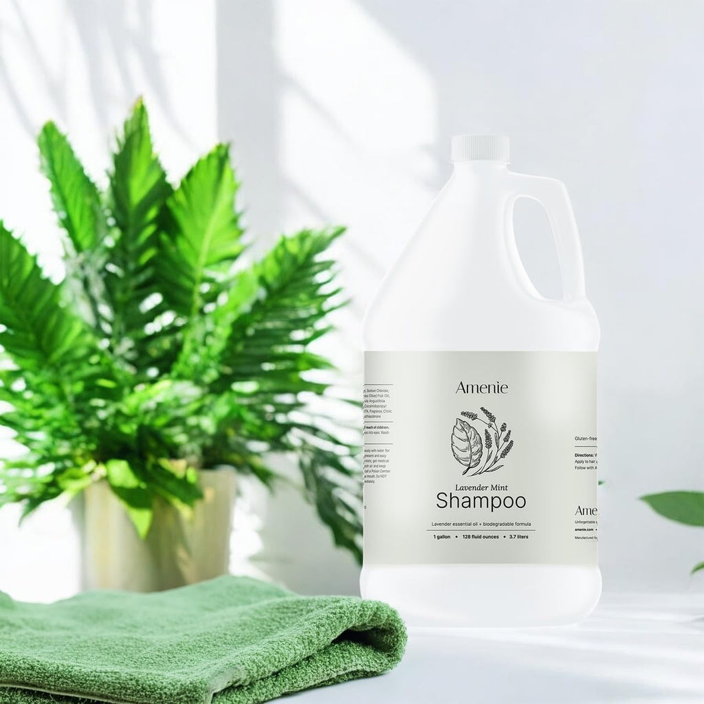 Amenie Lavender Mint Shampoo - 4 Gallon Case | Vegan & Paraben-Free