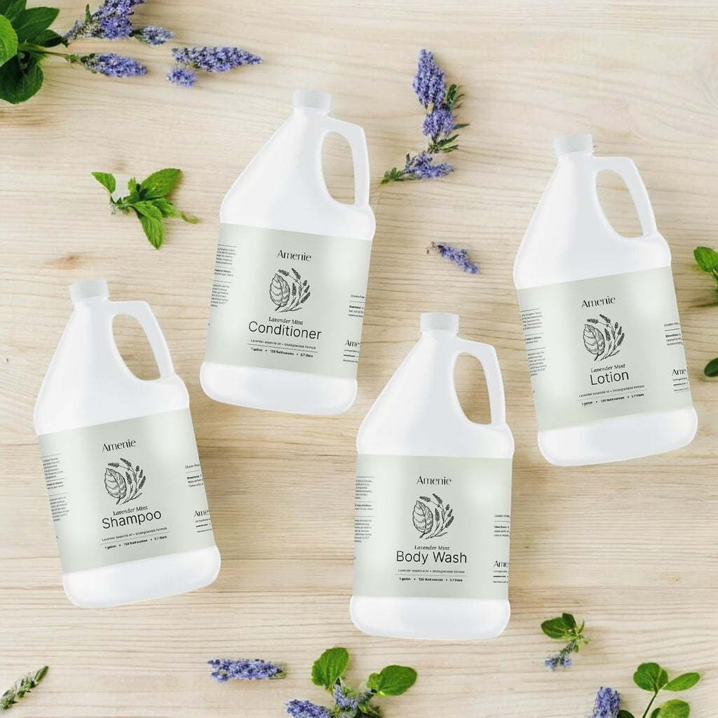 Amenie Lavender Mint Shampoo - 4 Gallon Case | Vegan & Paraben-Free
