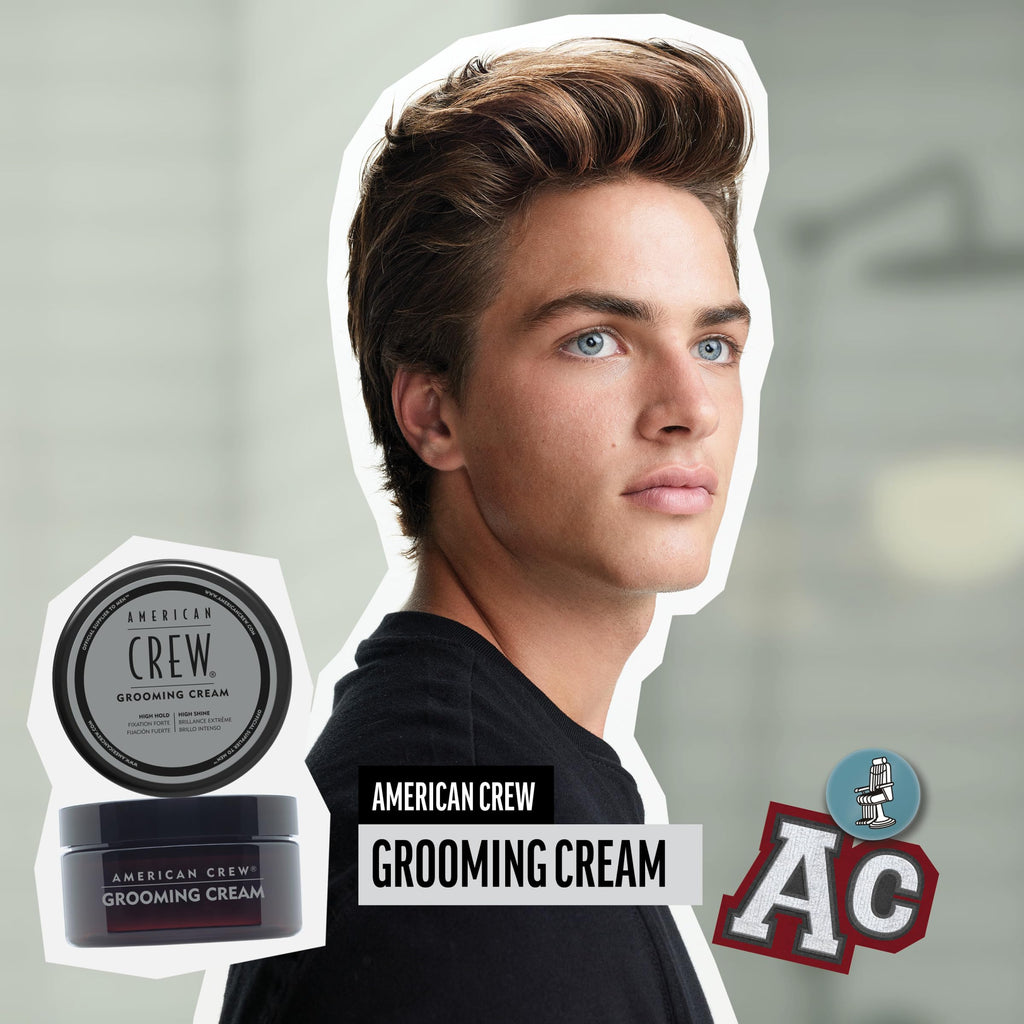 American Crew Grooming Cream – High Hold & High Shine Styling Cream (3 oz)