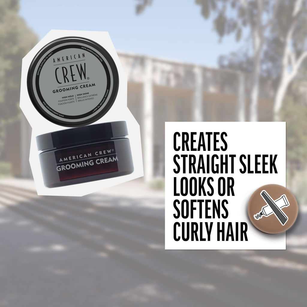 American Crew Grooming Cream – High Hold & High Shine Styling Cream (3 oz)