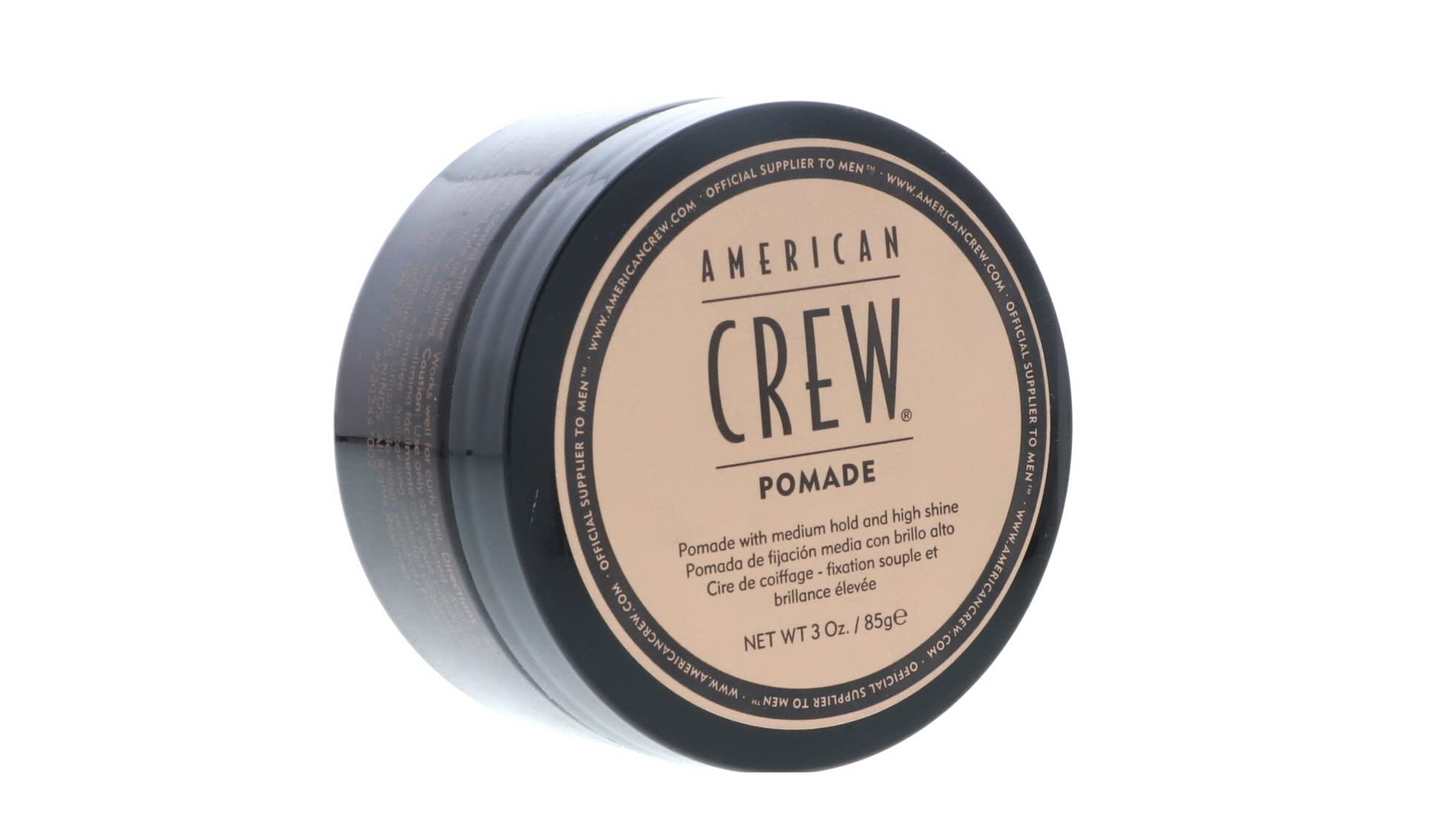American Crew Men's Hair Pomade — Medium Hold, High Shine, 3 oz (Pack of 2)