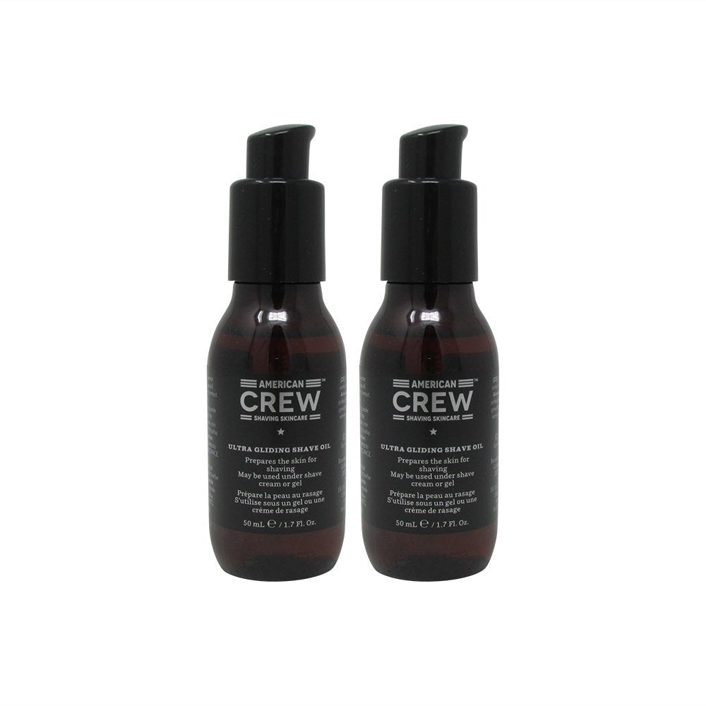 AMERICAN CREW Ultra Gliding Shave Oil – Bundle Pack (2 x 1.7 oz)