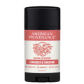 American Provenance Aluminum Free Natural Deodorant – Coriander & Tangerine – 24 Hour Odor Protection – Made in USA