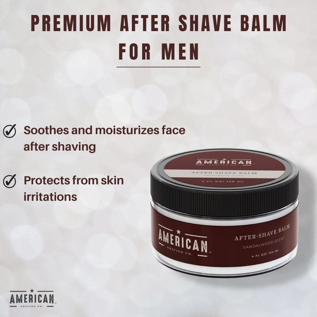 American Shaving Co. After Shave Balm – Sandalwood Scent, 4 oz