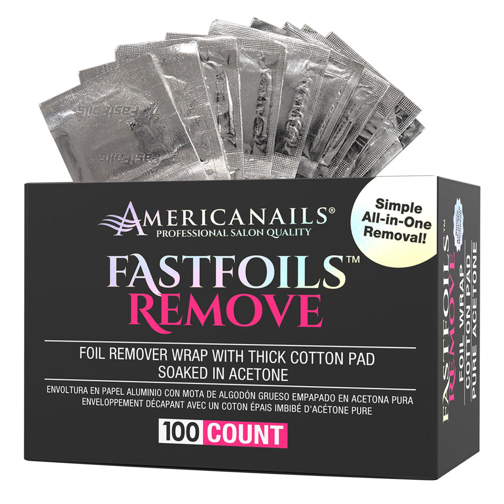 Americanails FastFoils 100 ct – One Step Gel Polish Foil Remover Wraps