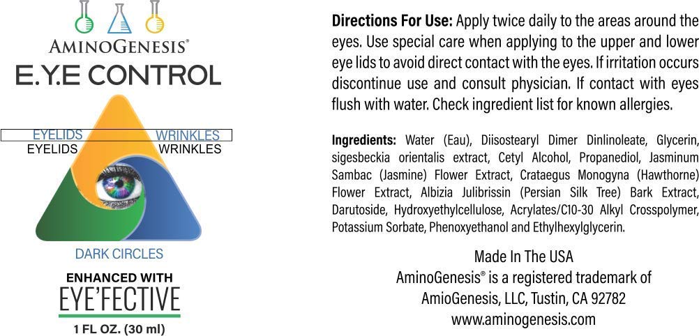 AminoGenesis E.Y.E Control with Eye'Fective – Lid Lifting & Dark Circle Serum (New for 2021)