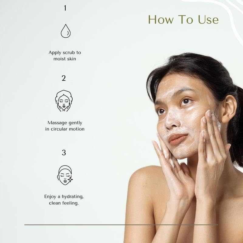 Amira Beauty Cucumber Facial Scrub Exfoliator – Gentle, Hydrating, All Skin Types