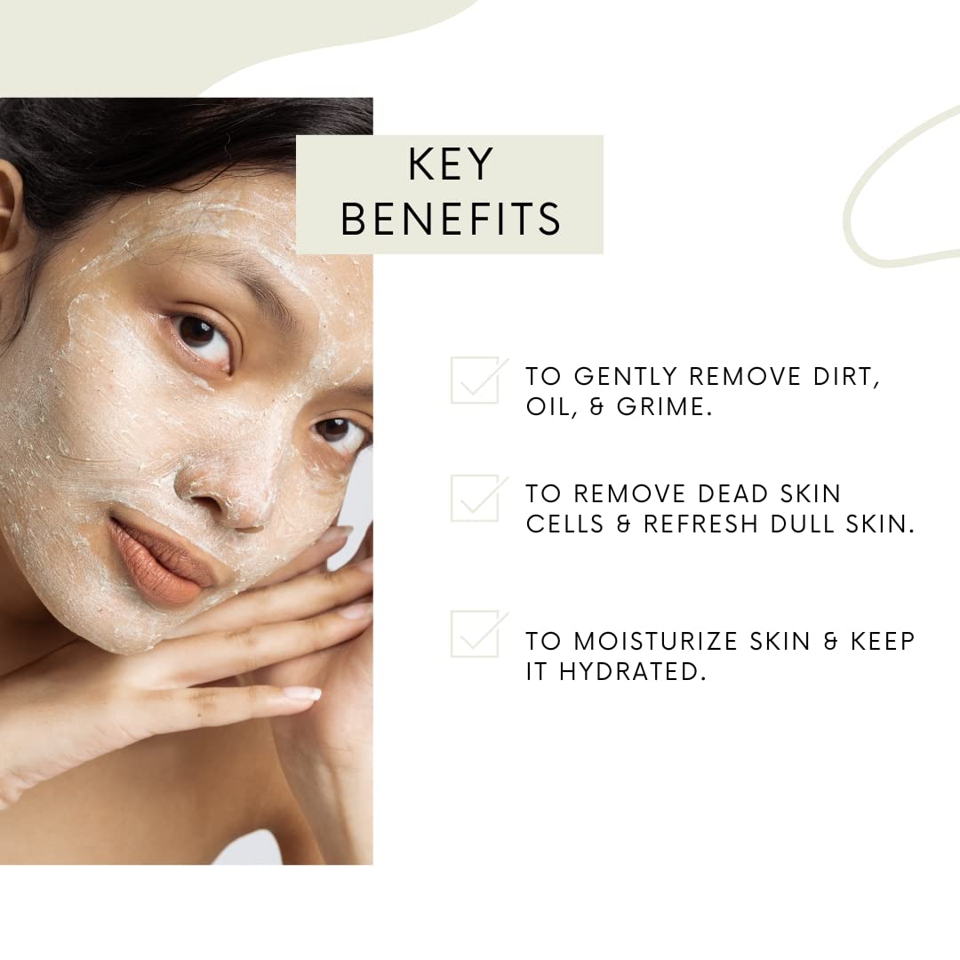 Amira Beauty Cucumber Facial Scrub Exfoliator – Gentle, Hydrating, All Skin Types