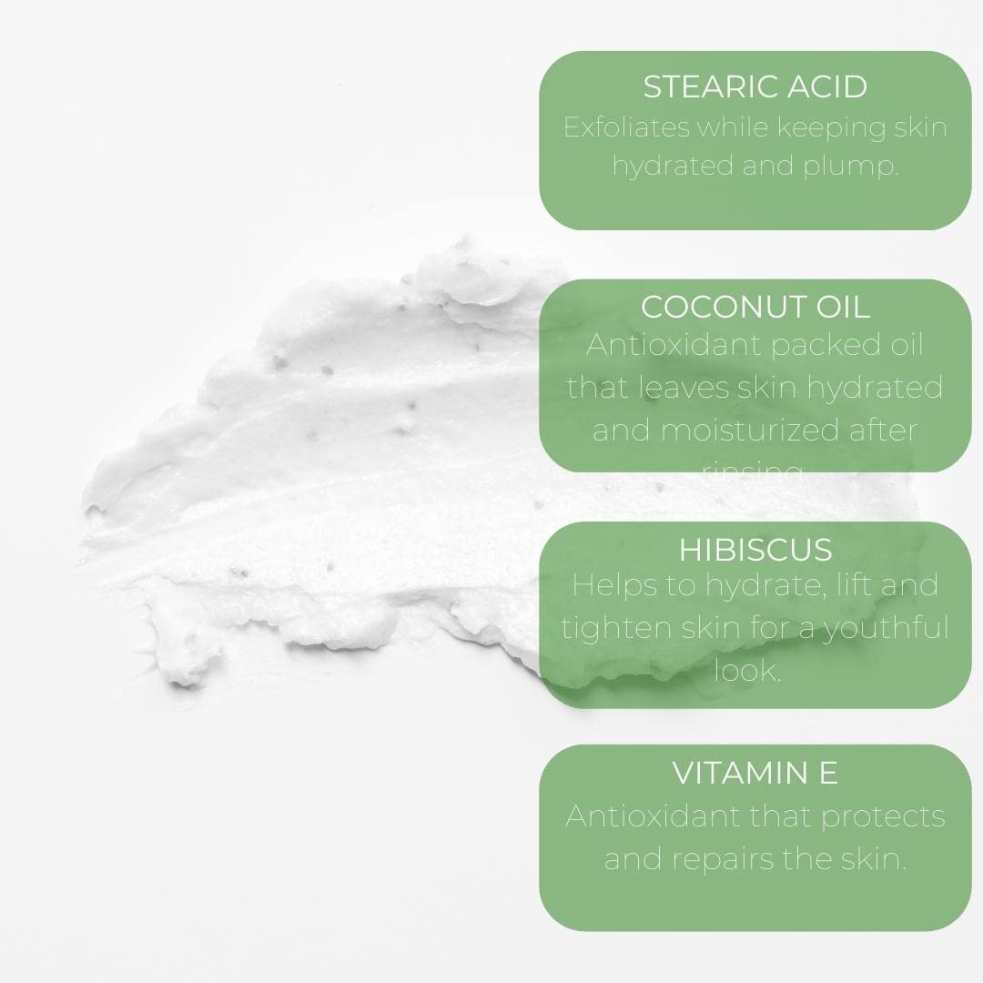 Amira Beauty Cucumber Facial Scrub Exfoliator – Gentle, Hydrating, All Skin Types