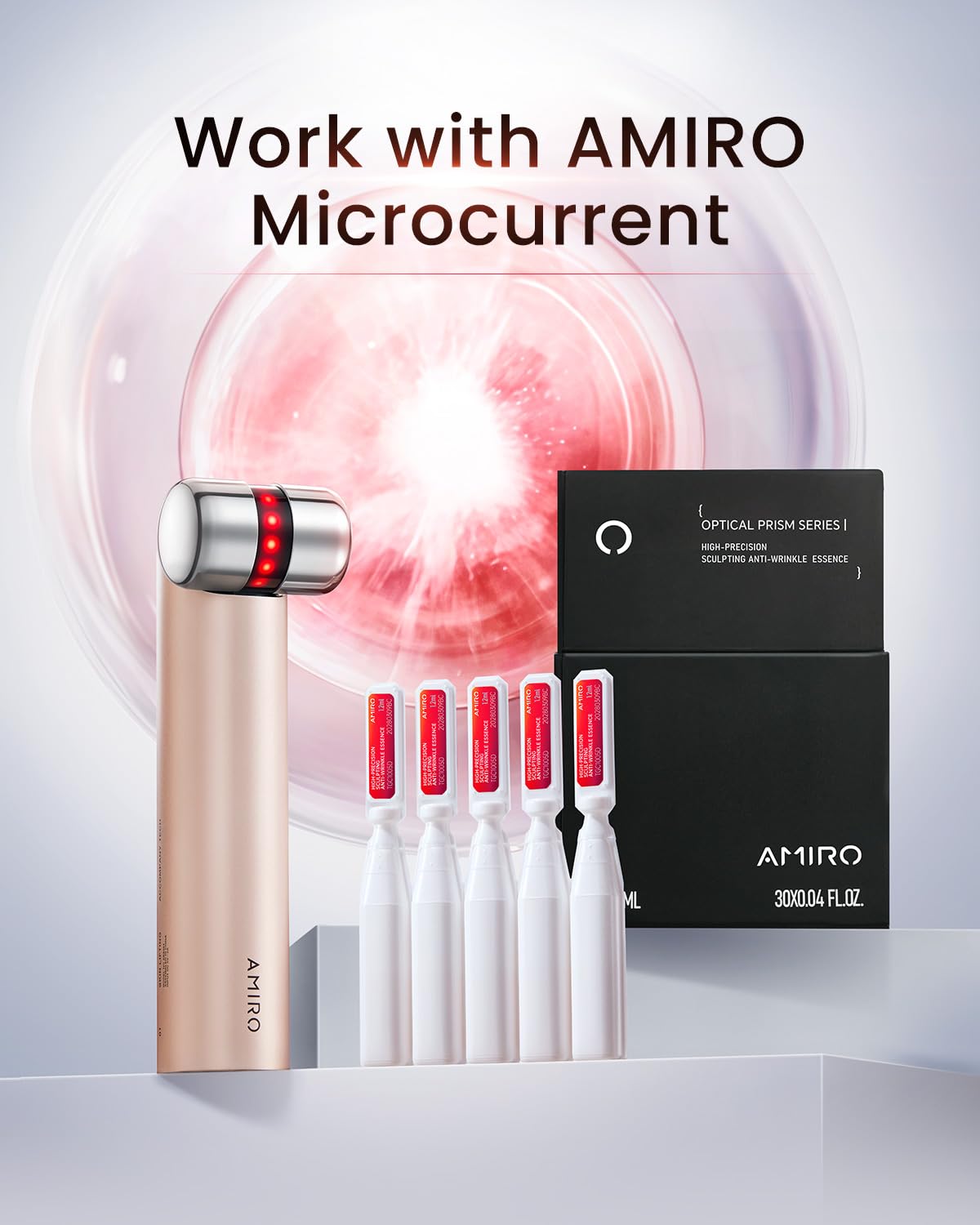 AMIRO PDRN Face Serum – Salmon DNA Ampoule with Nano Liposome for AMIRO Microcurrent Device (0.04 fl oz x 30)