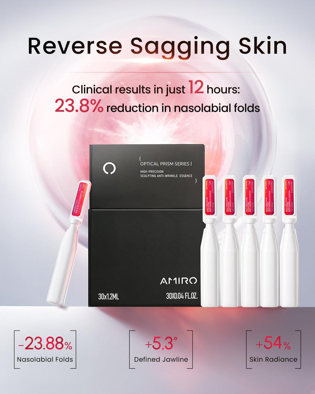 AMIRO PDRN Face Serum – Salmon DNA Ampoule with Nano Liposome for AMIRO Microcurrent Device (0.04 fl oz x 30)