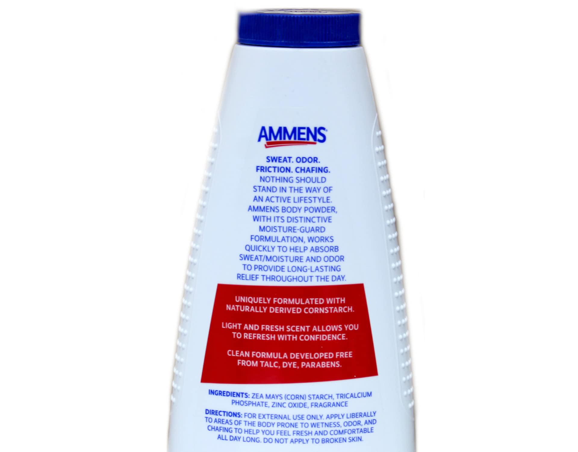 Ammens Body Powder Original – Talc-Free Clean Formula, 11 oz, Pack of 2 | All-Day 4X Protection