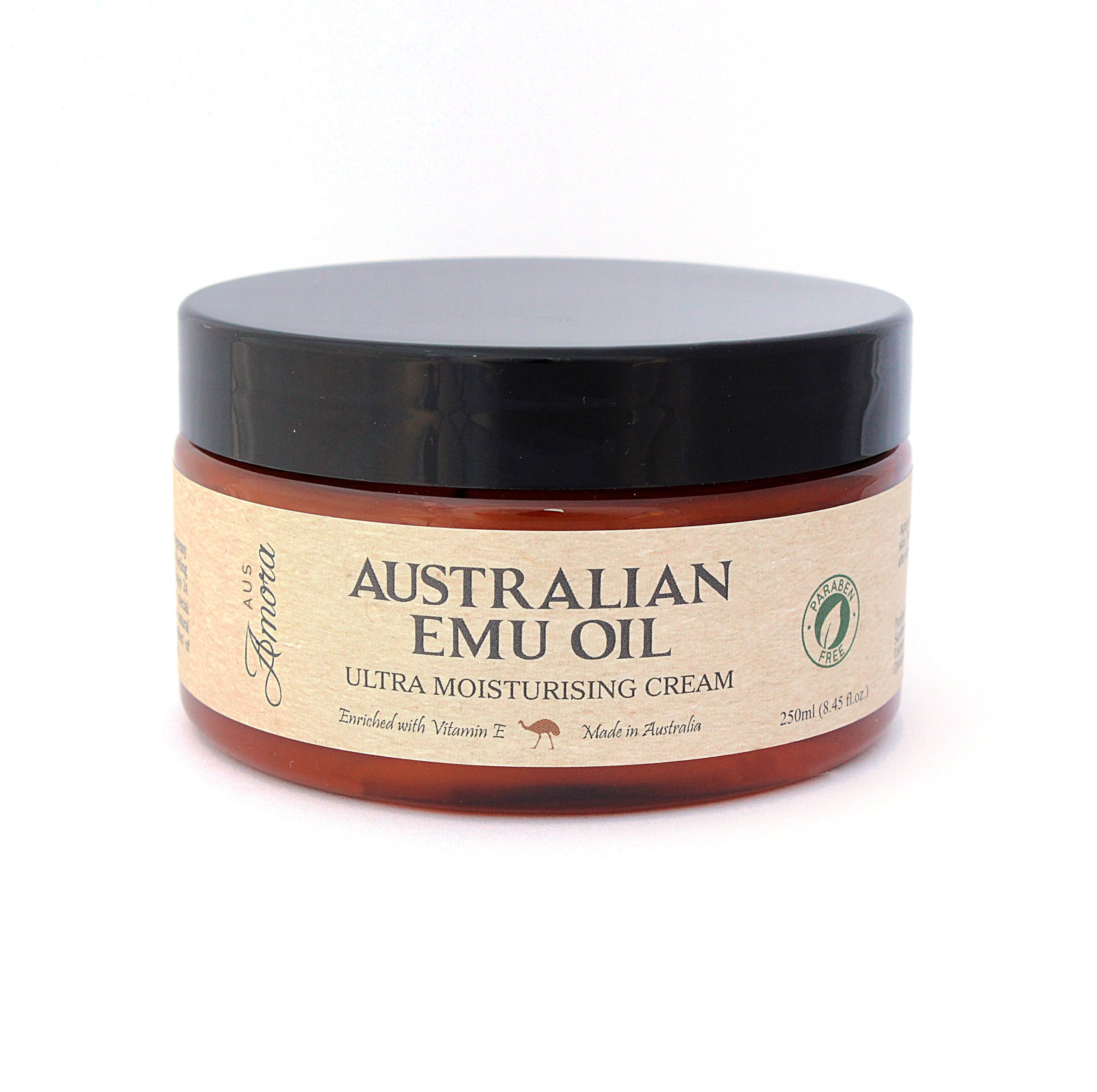 Amora Emu Oil Cream for Face & Body | Pharmaceutical Grade, Made in Australia