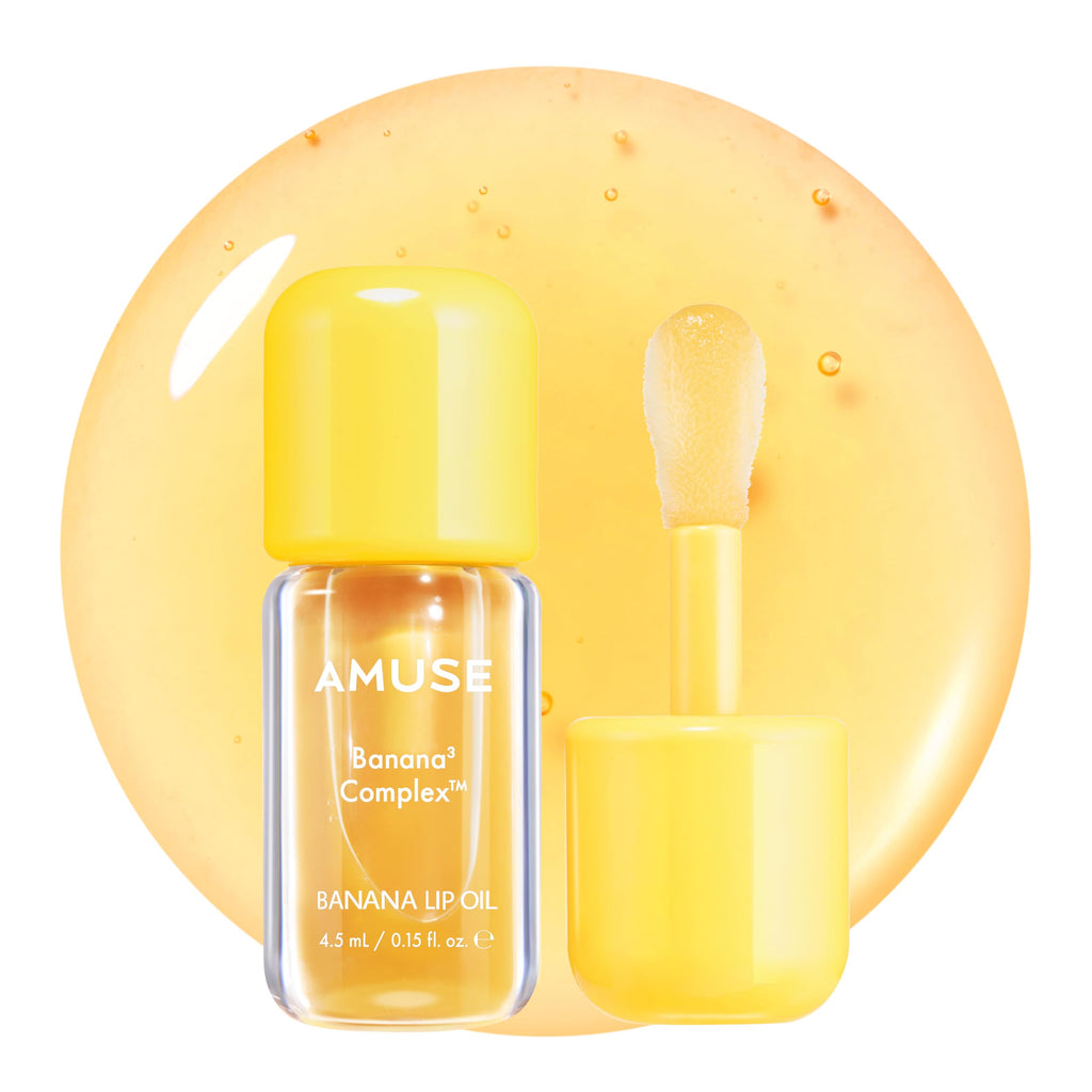 Amuse Seoul Banana Lip Oil (03 Manuka Honey) – Skincare-Infused Vegan Lip Oil