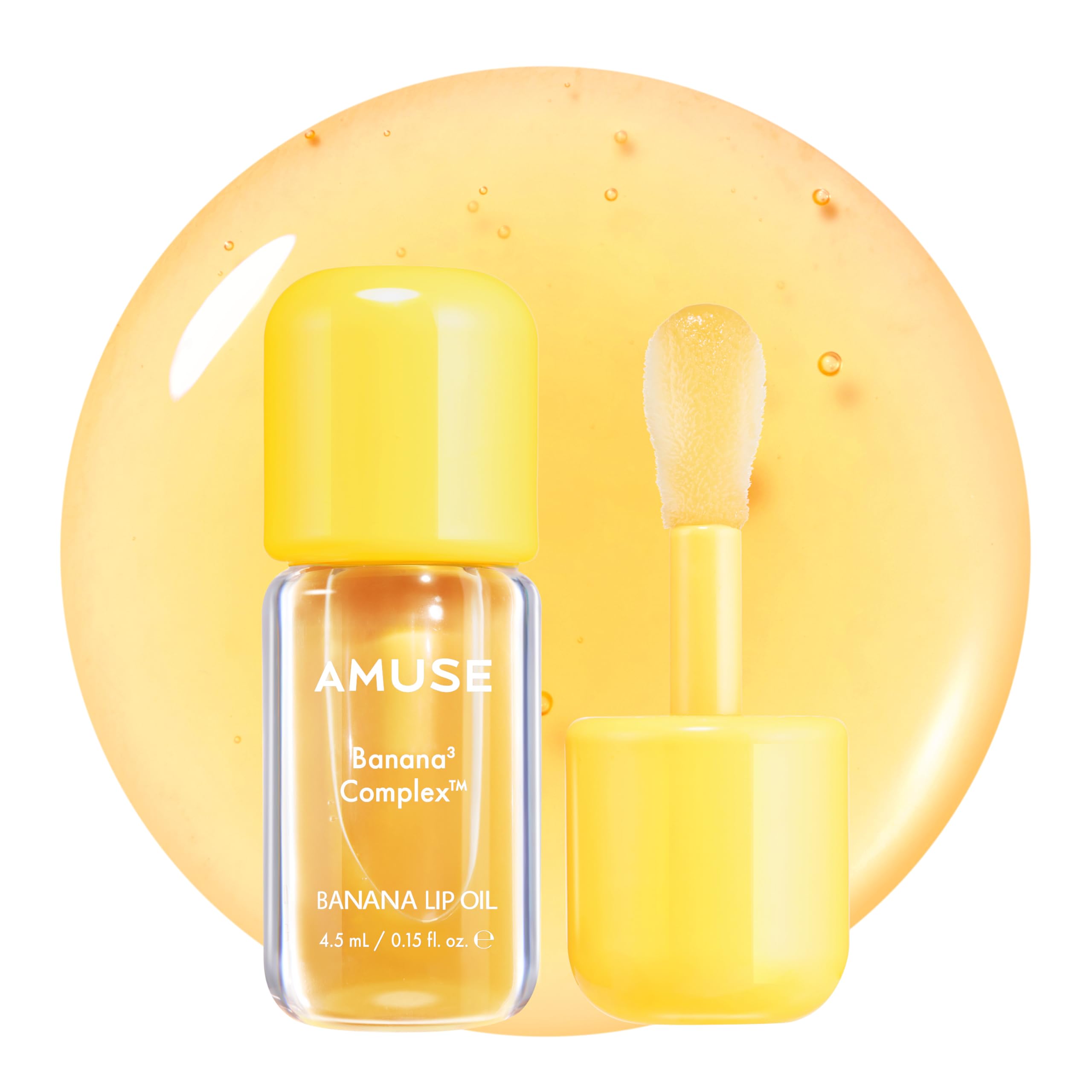 Amuse Seoul Banana Lip Oil (03 Manuka Honey) – Skincare-Infused Vegan Lip Oil
