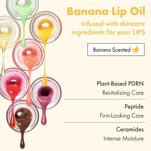 Amuse Seoul Banana Lip Oil (03 Manuka Honey) – Skincare-Infused Vegan Lip Oil