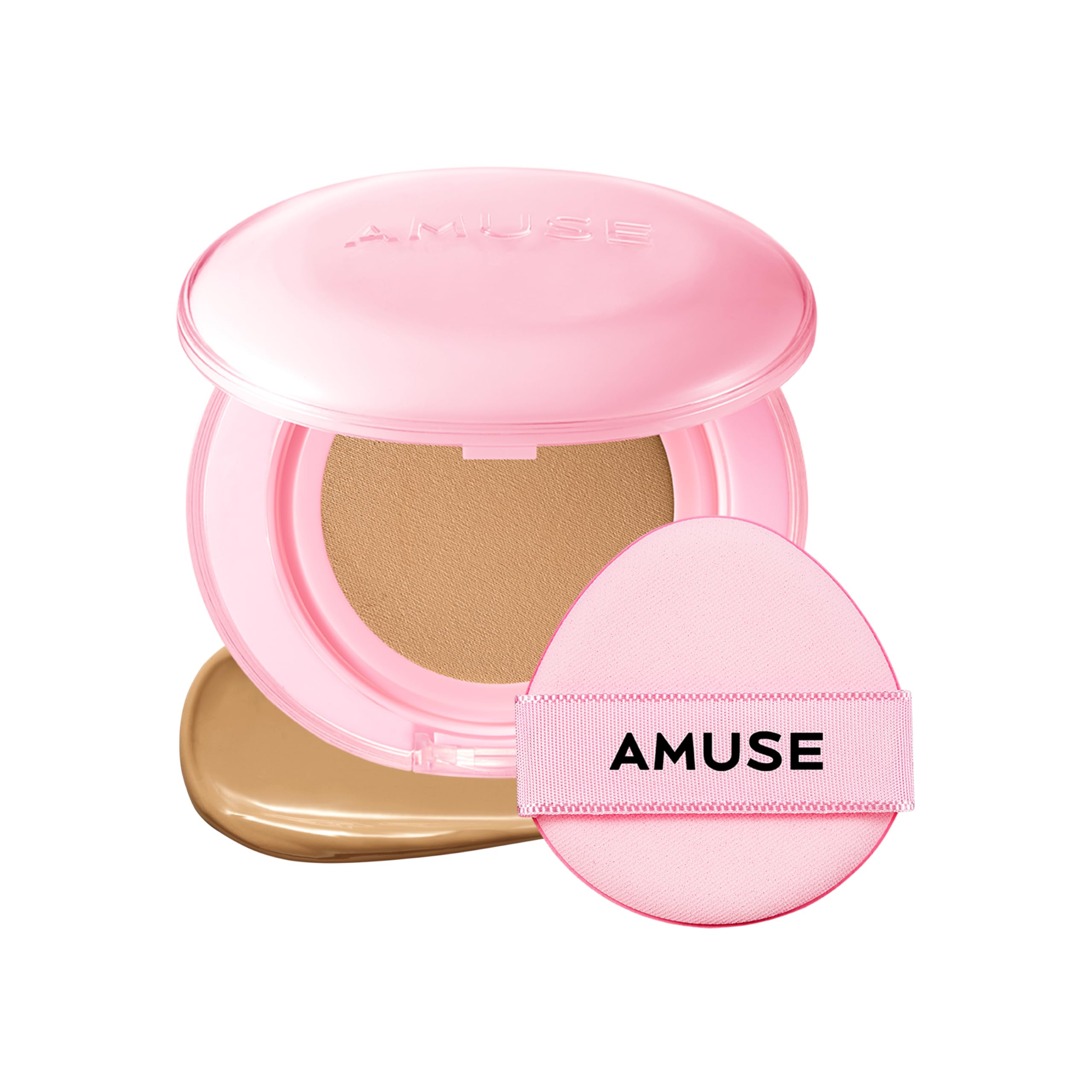 Amuse SEOUL Dew Power Vegan Cushion Foundation (04 TAN) – Dewy Glow, Long-Lasting Coverage, Clean Beauty